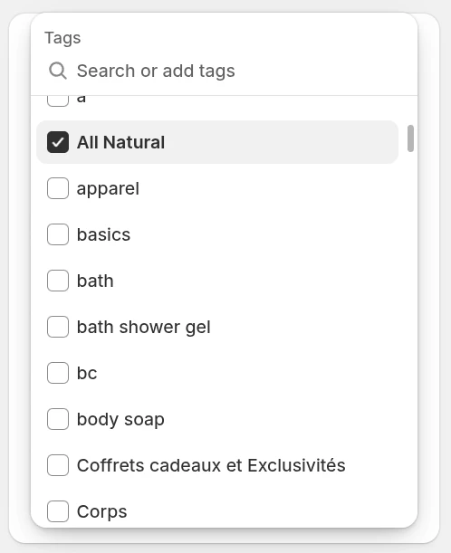 Step 4c: Add tags