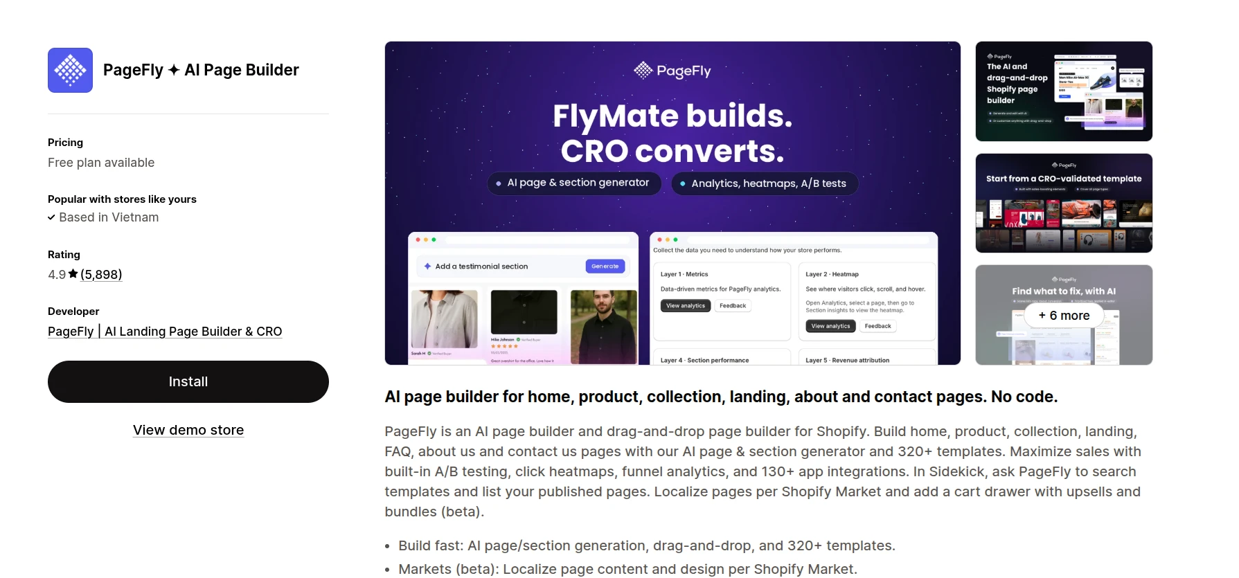 PageFly AI Page Builder