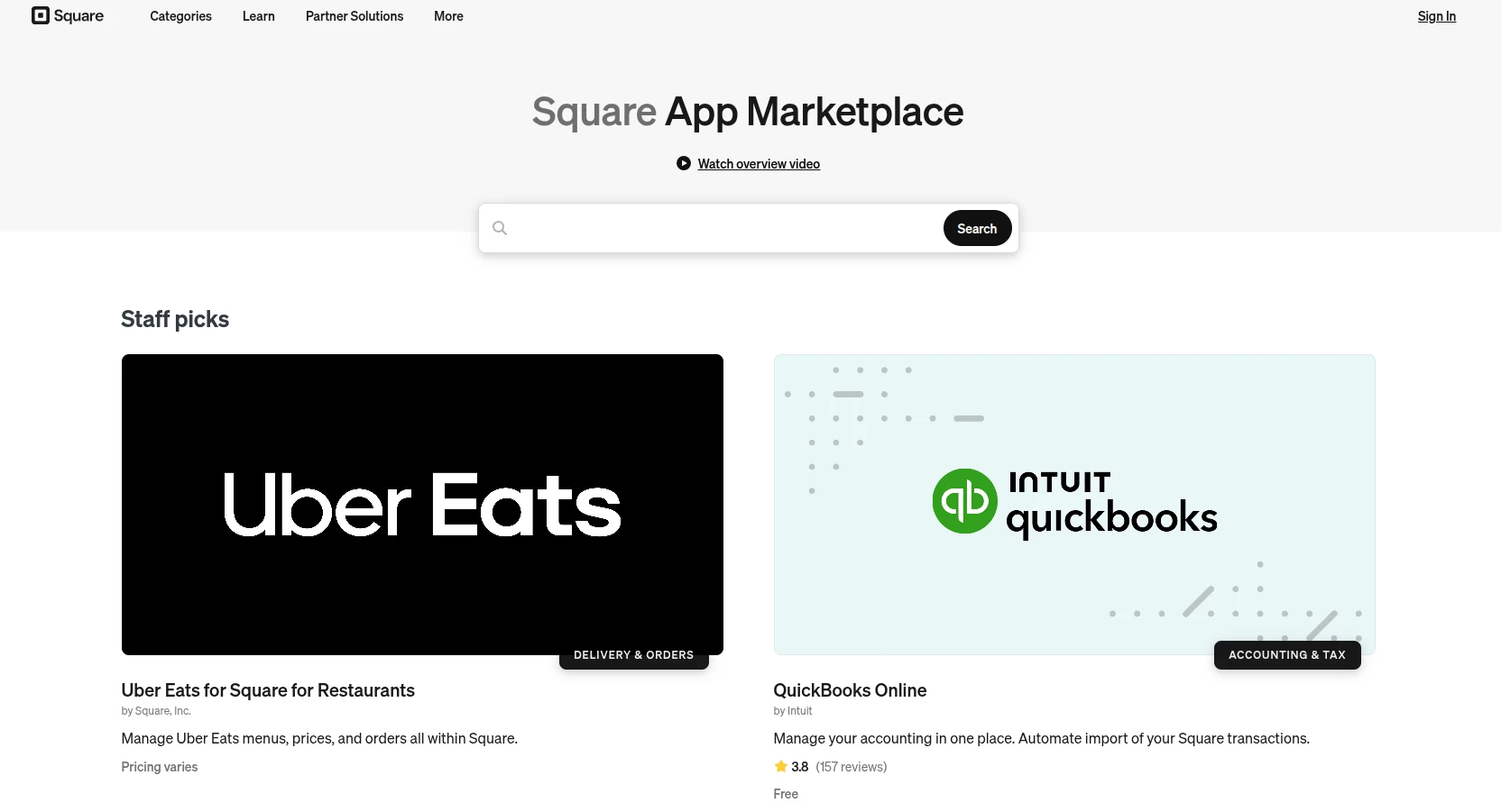 Square app marketplace