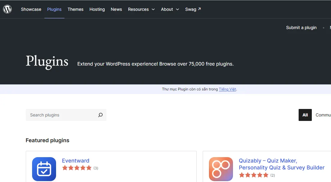 WordPress plugin directory