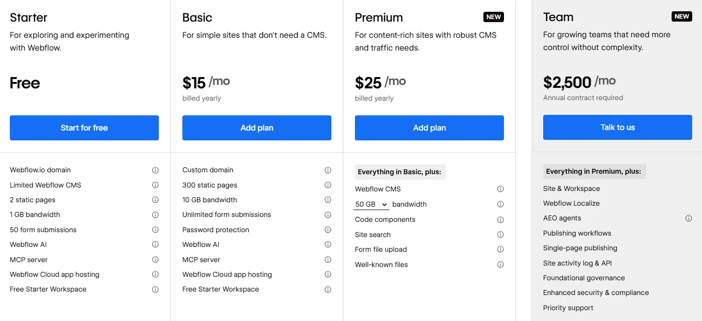 webflow-site-plans