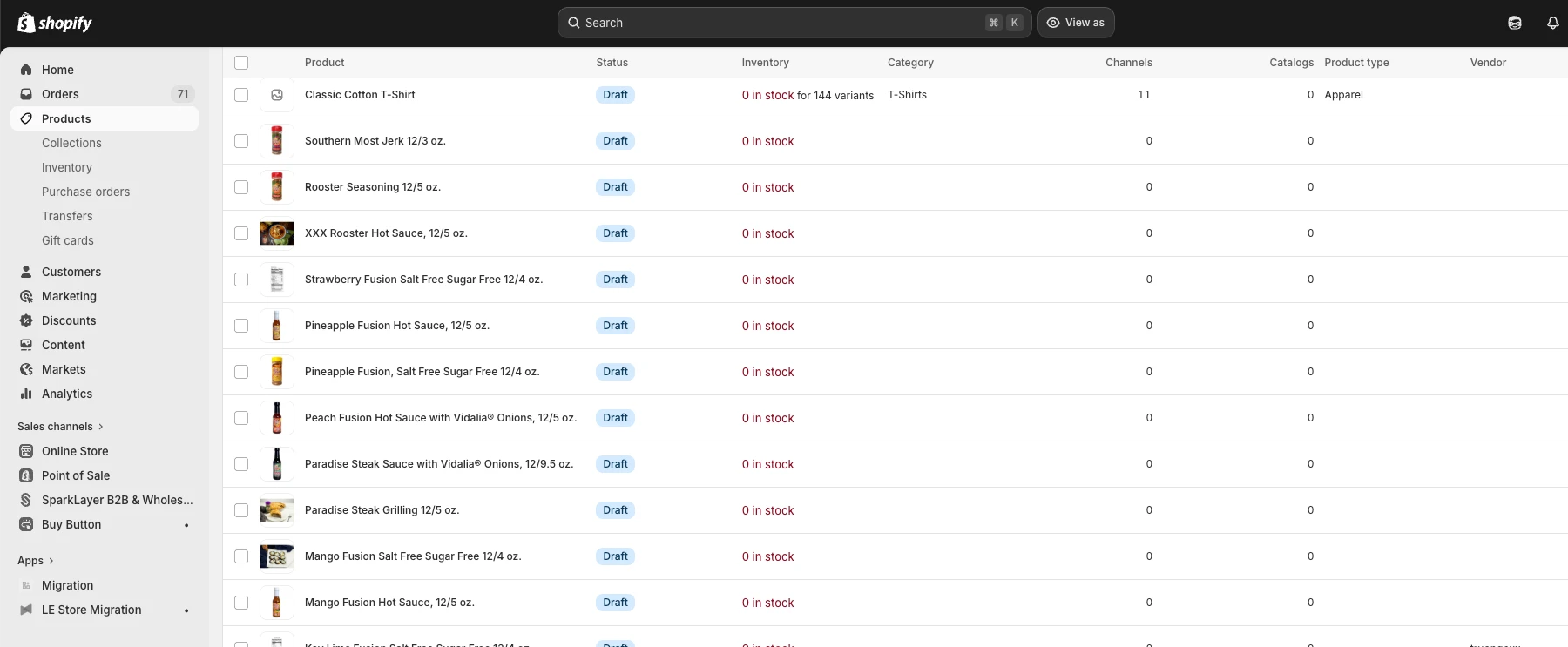 1 shopify inventory