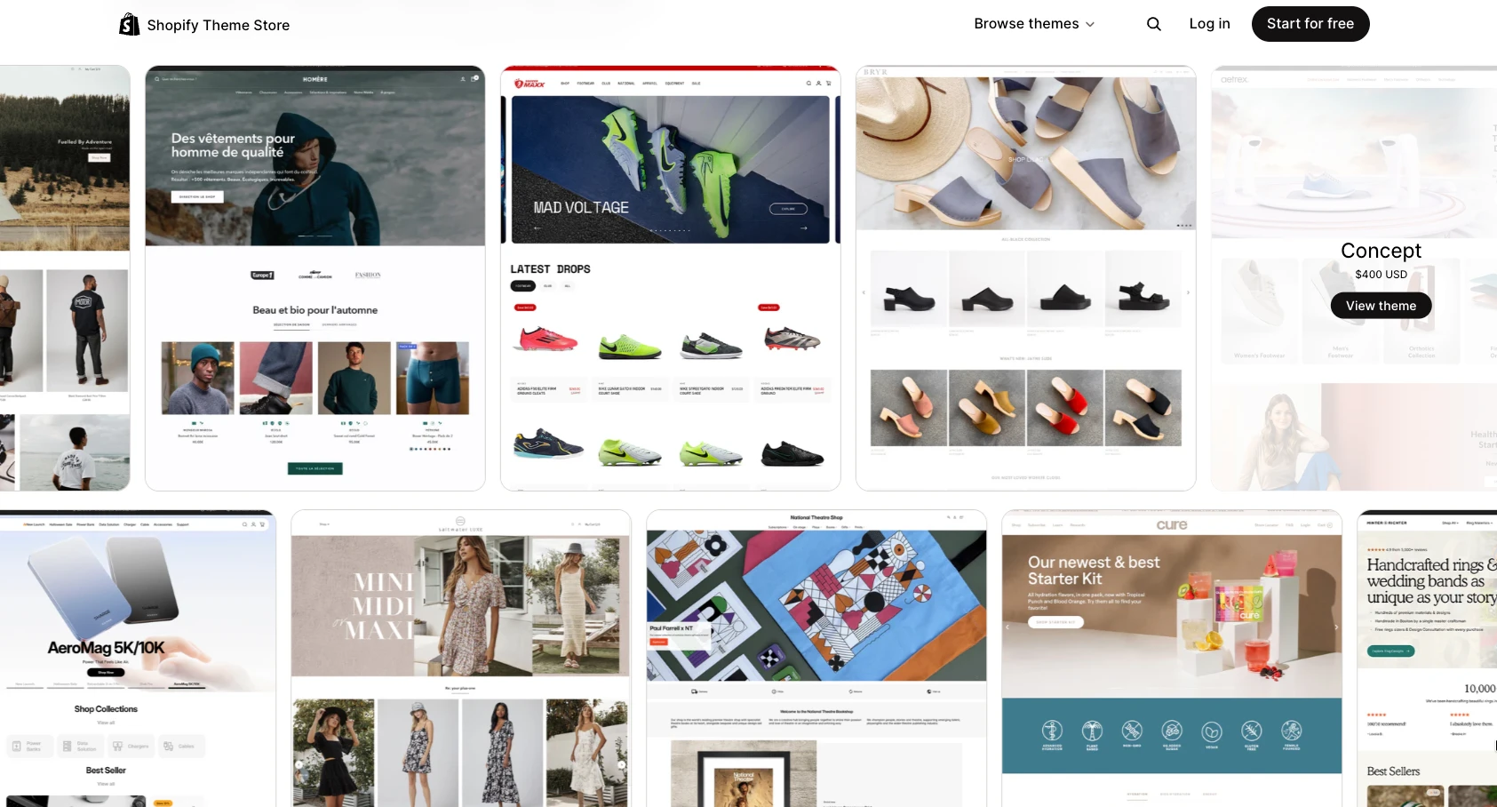 8 shopify theme
