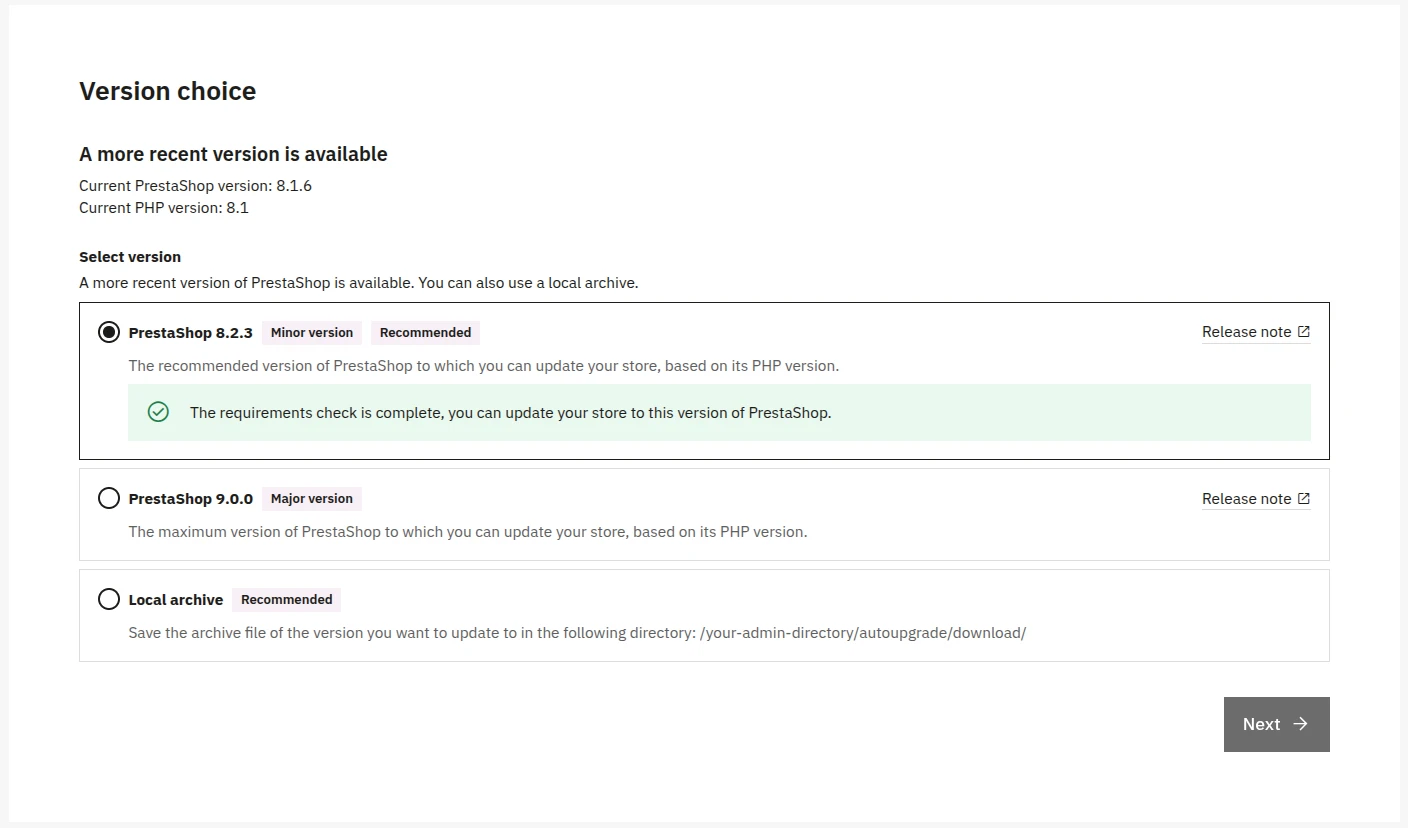 2 update-assista nt-version-choice-page