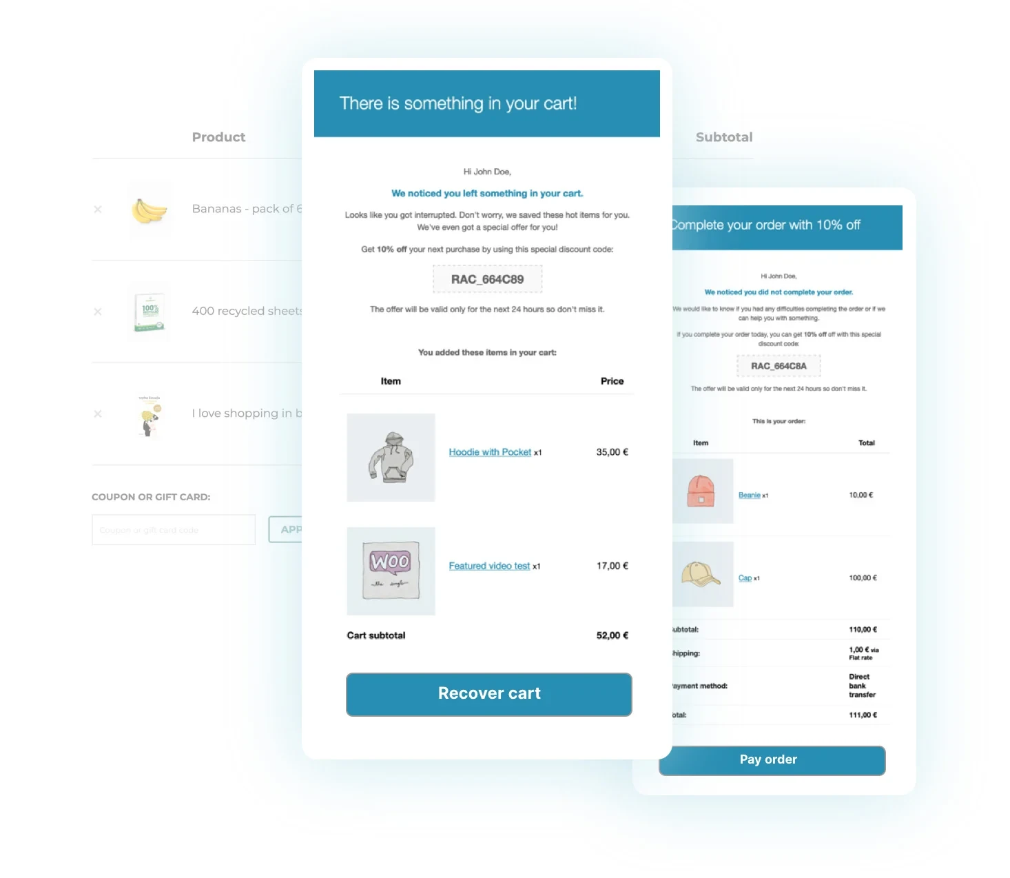 5 recover abandoned carts woocommerce