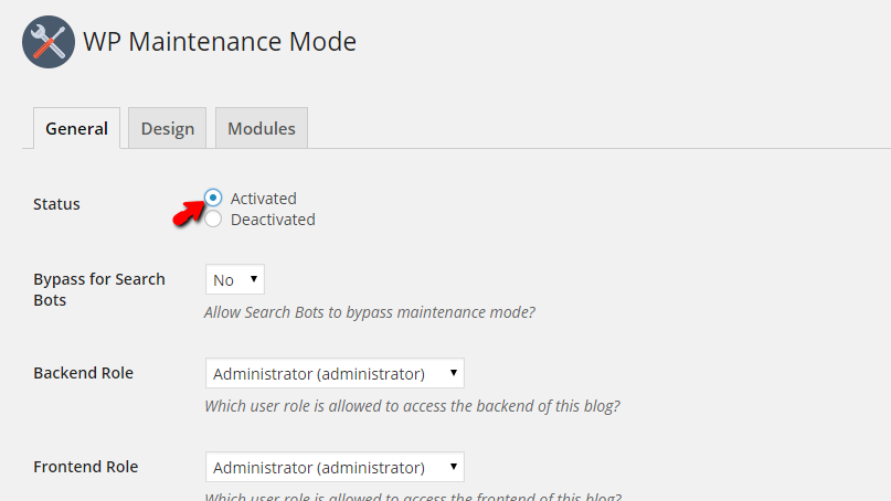 enable maintenace mode in woocommerce