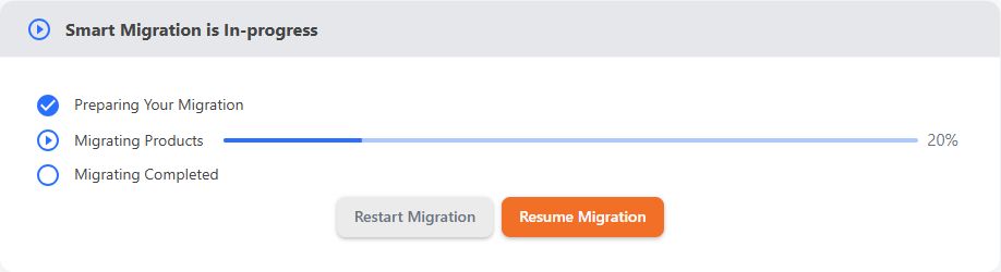 Resume migration