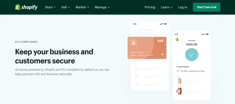 Conformidade com PCI da Shopify
