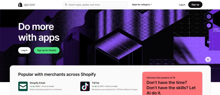 Loja de aplicativos Shopify