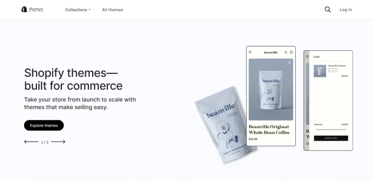 Lojas temáticas Shopify