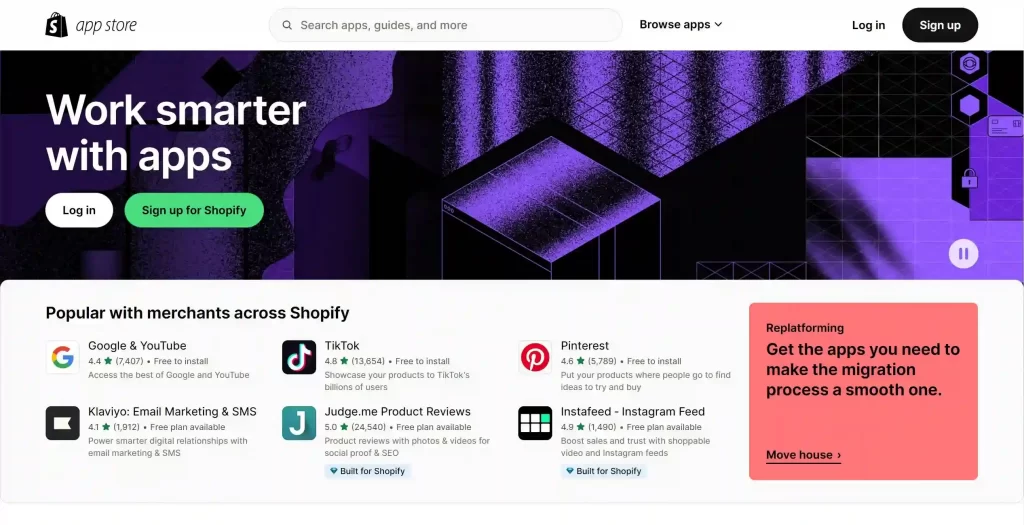 Painel do Shopify
