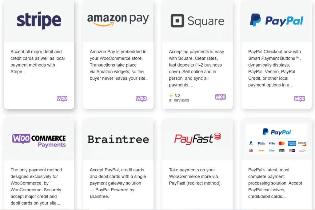 woocommerce é bom: Gateways de pagamento