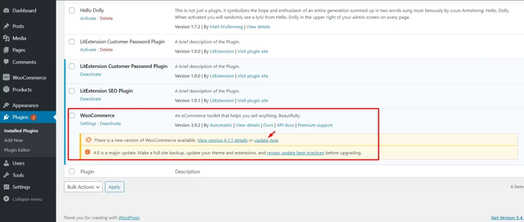 woocommerce é bom: Atualização do WooCommerce