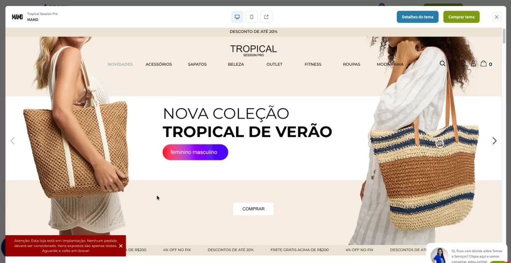 3 personalização de temas