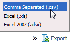export data to CSV Files from SquirrelCart