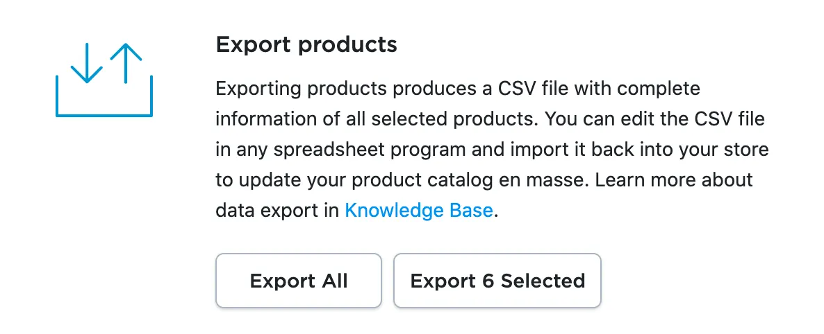 ecwid csv files export