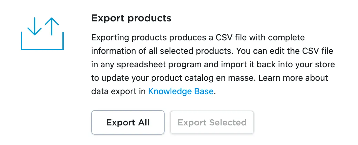 ecwid csv files export