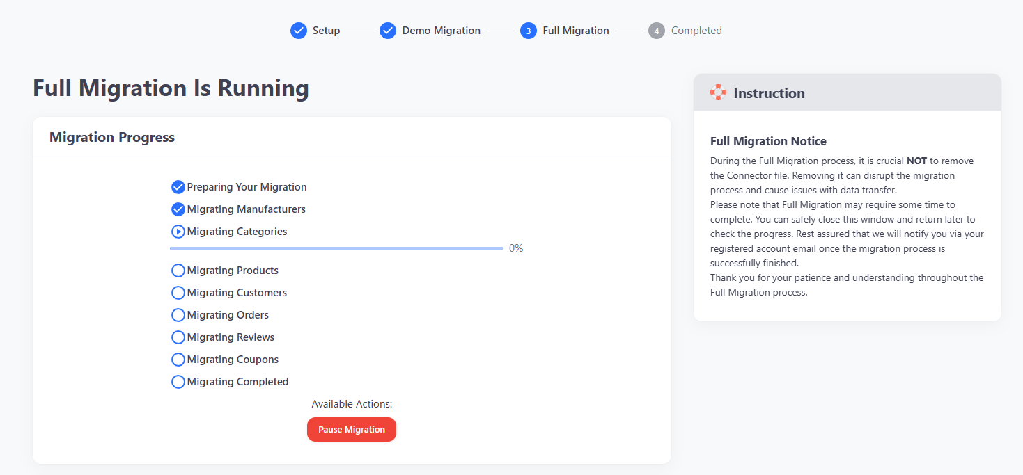 full remigration running