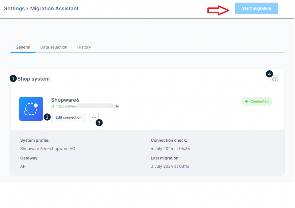 Step 3. Click "Start Migration." 