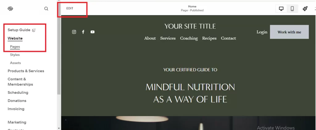Build and Managing Your Squarespace Website
