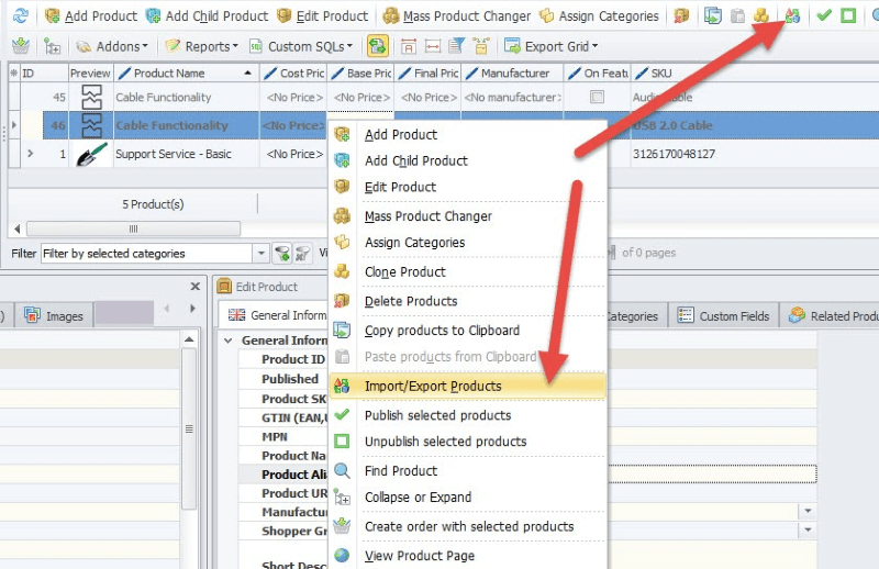 Export VirtueMart Product