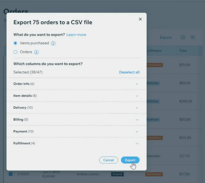 wix to shopify migration