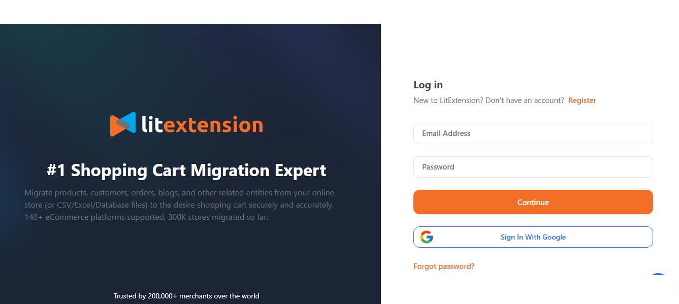 Sign in or create your account if you haven’t had one.