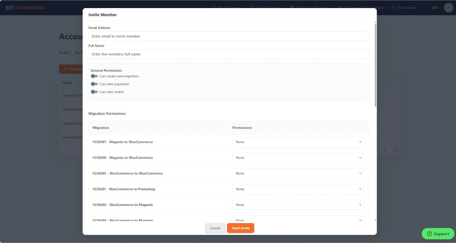 invite member Invite member LitExtension