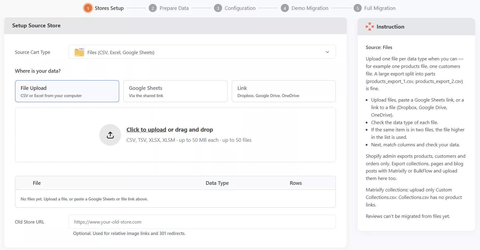 select csv automated steps Select or Upload CSV Files