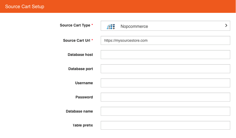 source cart configuration